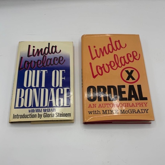 Linda Lovelace ORDEAL Out of Bondage AutoBiographical Books 80s Set deep throat - Picture 1 of 3